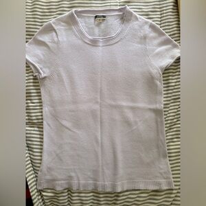 J. Crew Cashmere Shirt Sleeve Sweater - Lavender / Lilac - Size M